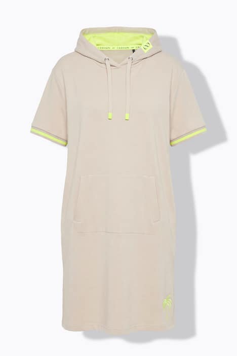 Strandsweatkleid, 1/2 Arm, Kapuze, Rückenprint