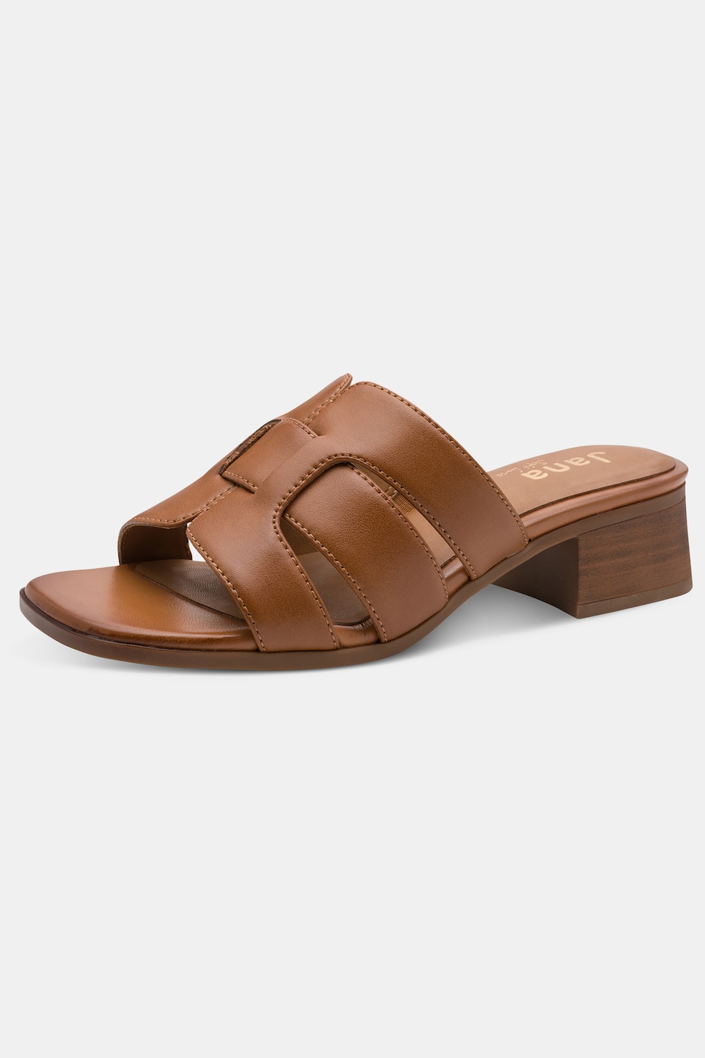 Leder-Pantoletten, Jana Softline, Weite H