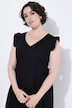 Maxikleid, A-Linie, V-Ausschnitt, Flügelärmel
