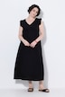 Maxikleid, A-Linie, V-Ausschnitt, Flügelärmel