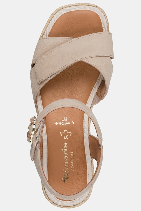 Leder-Sandalen, Tamaris Comfort, Wide Fit