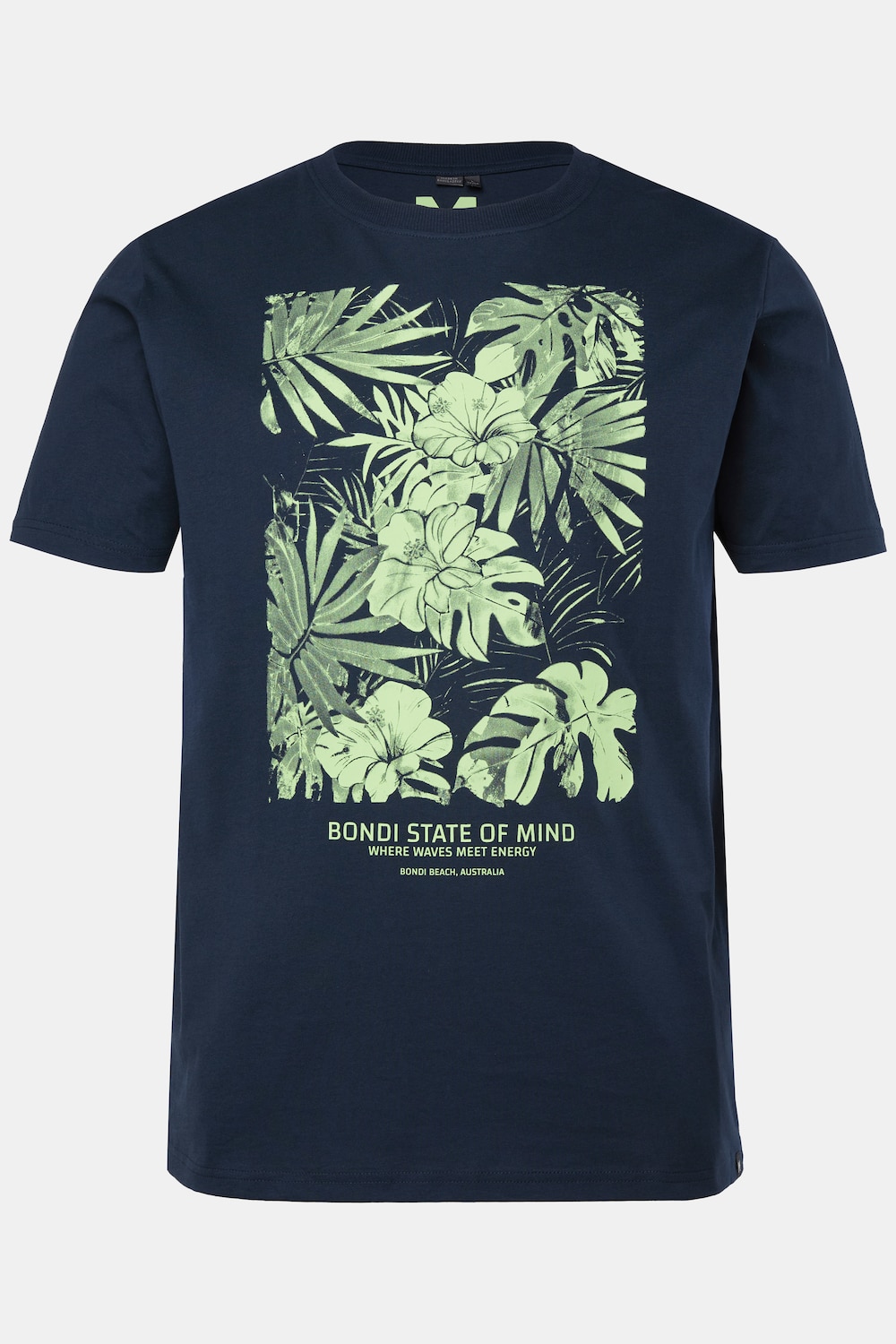 T-shirt, korte mouw, print, ronde hals, tot 8XL