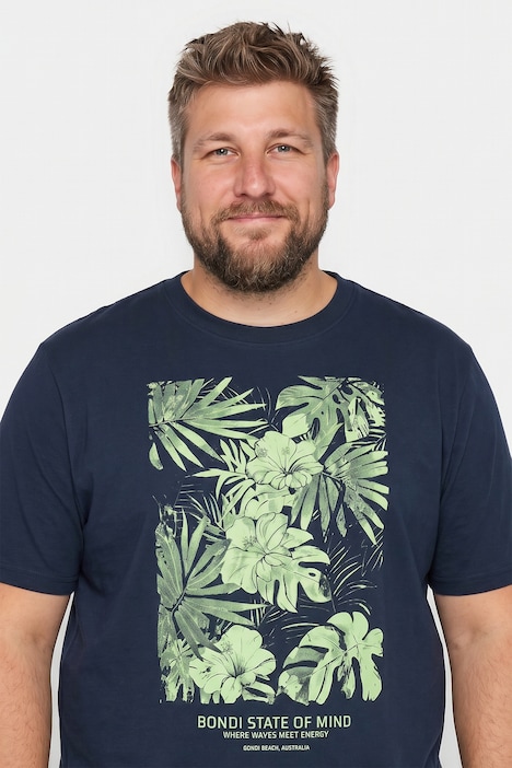 T-Shirt, Halbarm, Print, Rundhals, bis 8 XL