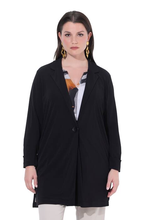 Blazer s fazonovým límcem, 3/4 rukáv