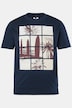 T-shirt buikfit, korte mouw, print, ronde hals, L tot 8XL