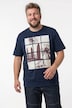 T-shirt buikfit, korte mouw, print, ronde hals, L tot 8XL