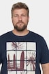 T-shirt buikfit, korte mouw, print, ronde hals, L tot 8XL