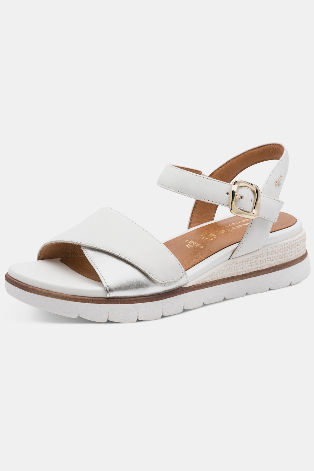 Sandaletten, Tamaris Comfort, Leder-Fußbett, Wide Fit