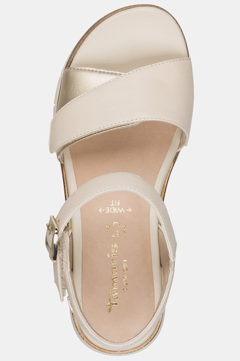 Sandaletten, Tamaris Comfort, Leder-Fußbett, Wide Fit