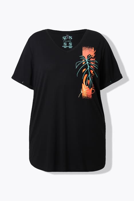 Funktions-Shirt, antibakteriell, V-Ausschnitt, Halbarm