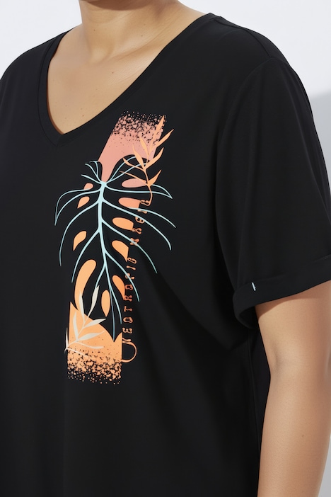 Funktions-Shirt, antibakteriell, V-Ausschnitt, Halbarm