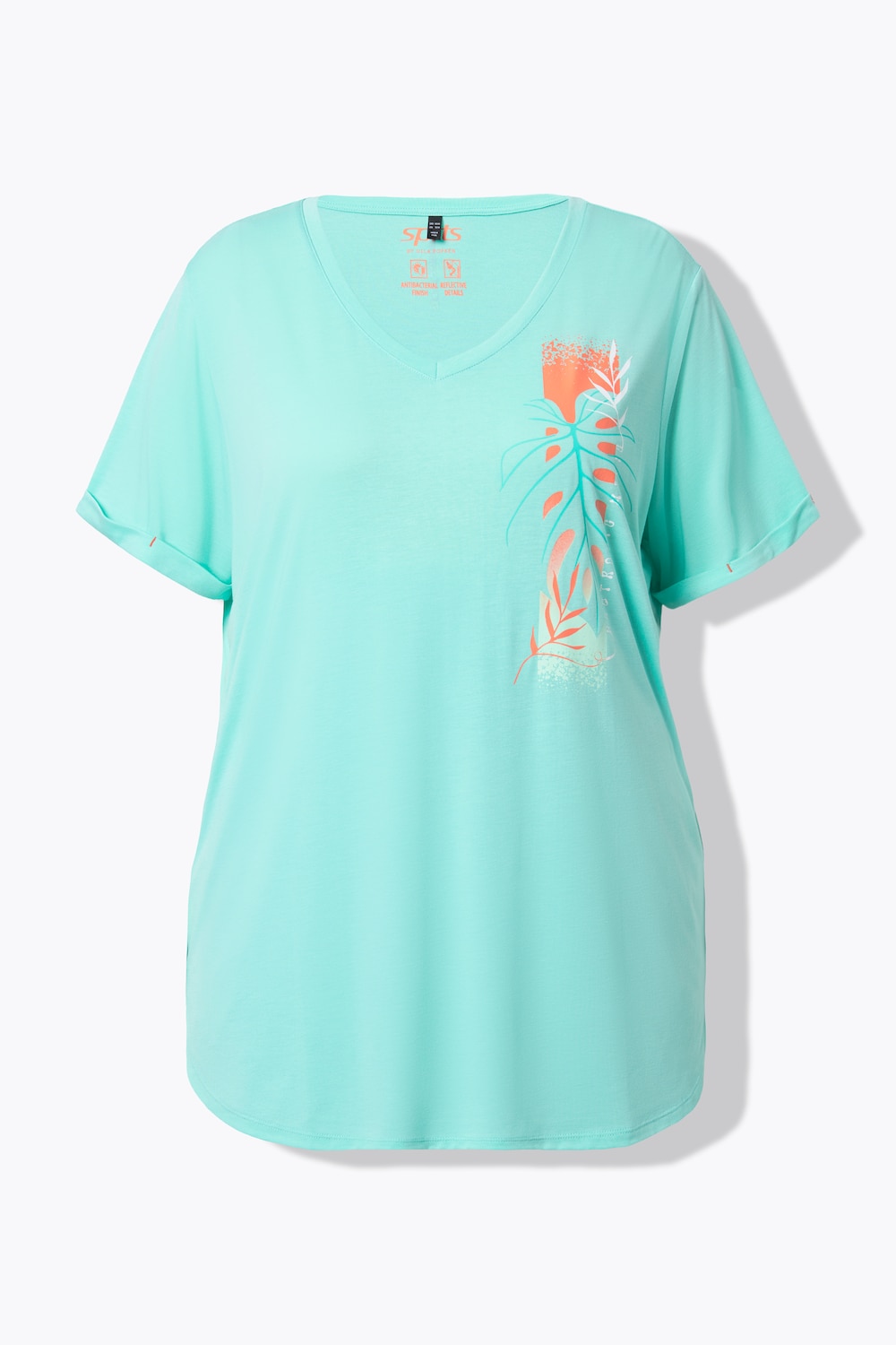 Funktions-Shirt, antibakteriell, V-Ausschnitt, Halbarm