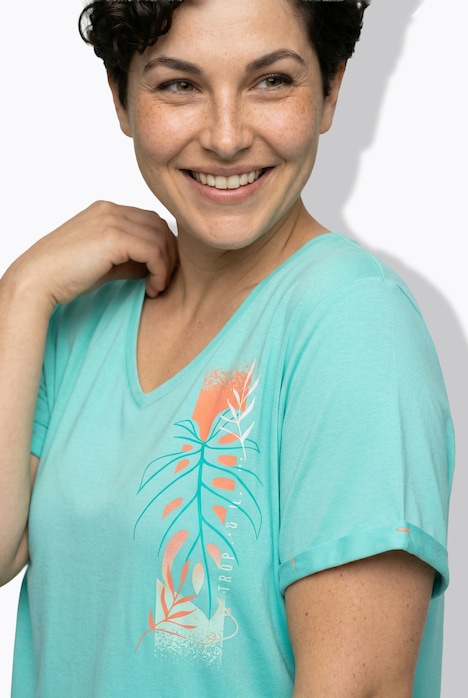 Funktions-Shirt, antibakteriell, V-Ausschnitt, Halbarm