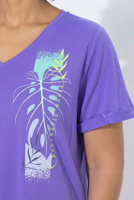 Funktions-Shirt, antibakteriell, V-Ausschnitt, Halbarm