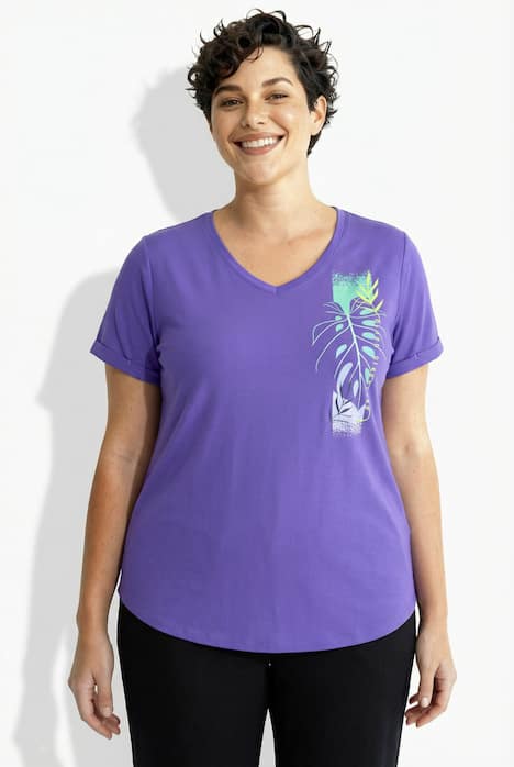 Funktions-Shirt, antibakteriell, V-Ausschnitt, Halbarm