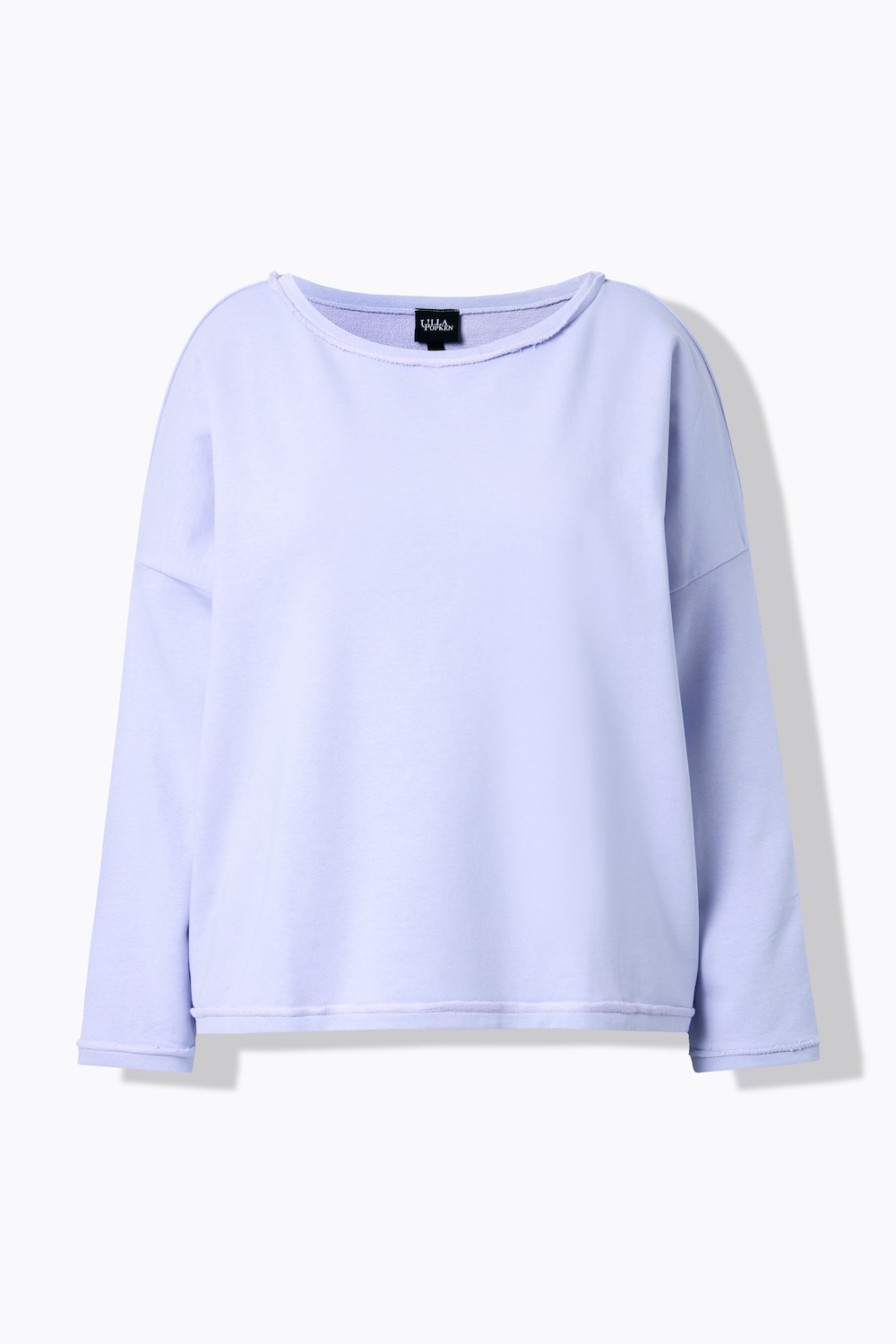Stora storlekar Mjukiströja, Dam, blå, storlek: 46/48, Bomull/Polyester, Ulla Popken