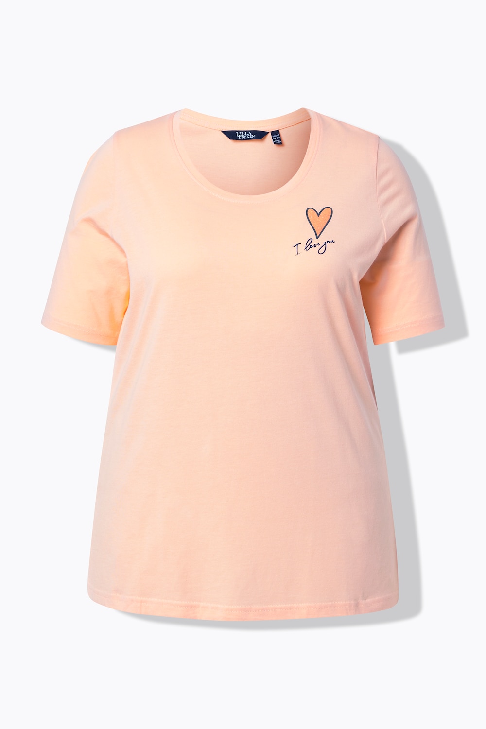 Stora storlekar Topp, Dam, orange, storlek: 42/44, Syntetfibrer/Bomull, Ulla Popken
