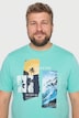 T-Shirt, Halbarm, Print, Rundhals, bis 8 XL