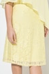 Chiffon Overlay Stretch Lace V-Neck Dress