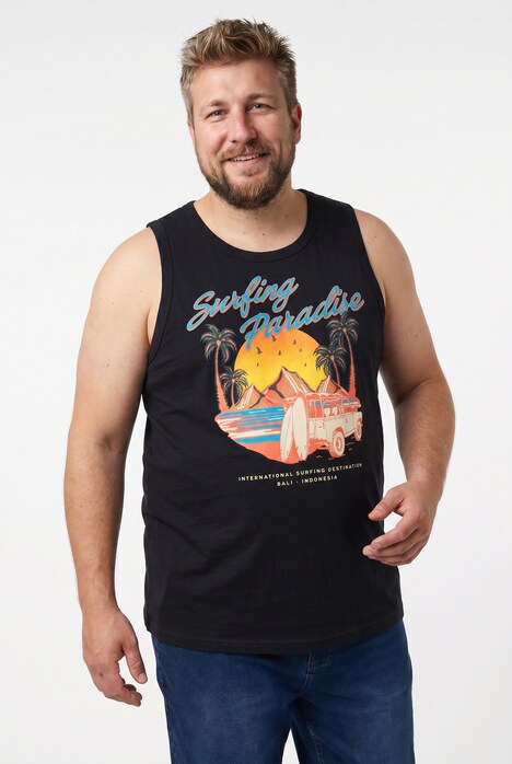 Tanktops, 2er-Pack, Print, Rundhals, bis 8 XL