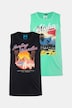Tanktops, 2er-Pack, Print, Rundhals, bis 8 XL