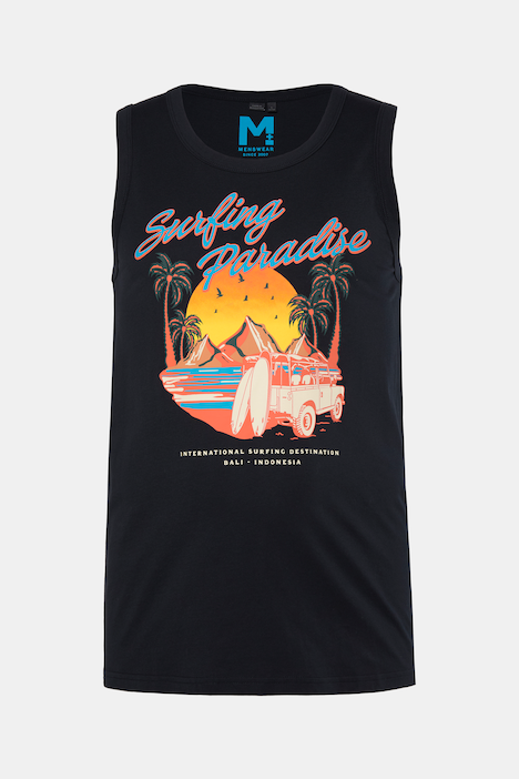 Tanktops, 2er-Pack, Print, Rundhals, bis 8 XL