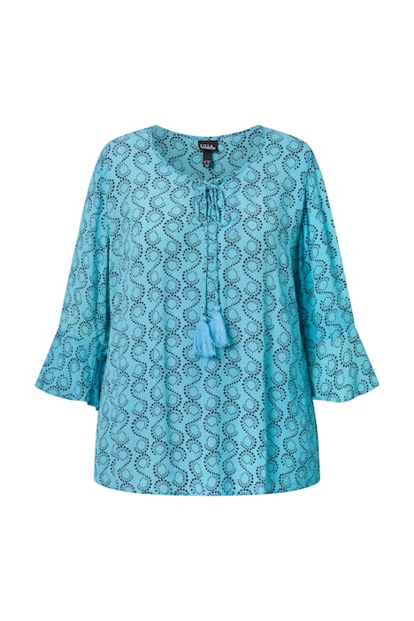 Tunika, áčkový střih, tunikový výstřih, 3/4 rukáv