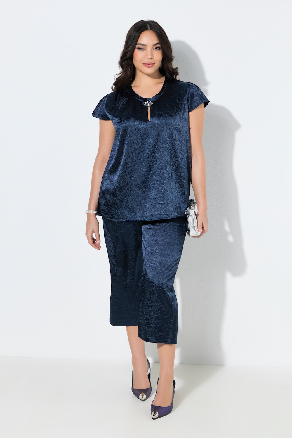 Culotte Mary, weites, gerades Bein, Komfortbund