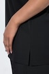 Punto-T-Shirt, A-Linie, Herzausschnitt, Ausbrenner-Halbarm