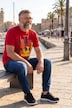 T-Shirts, 2er-Pack, Halbarm, Print, Rundhals, bis 8 XL