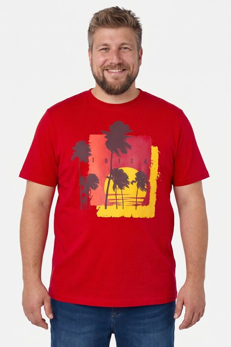 T-Shirts, 2er-Pack, Halbarm, Print, Rundhals, bis 8 XL