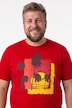 T-Shirts, 2er-Pack, Halbarm, Print, Rundhals, bis 8 XL