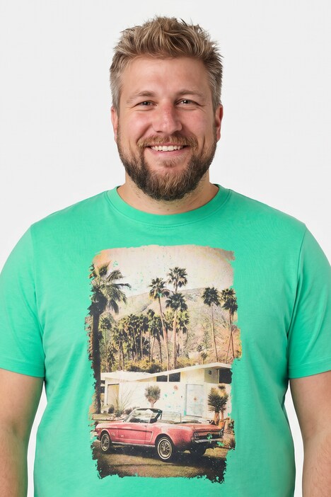 T-Shirts, 2er-Pack, Halbarm, Print, Rundhals, bis 8 XL