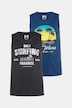 Tanktops, 2er-Pack, Print, Rundhals, bis 8 XL
