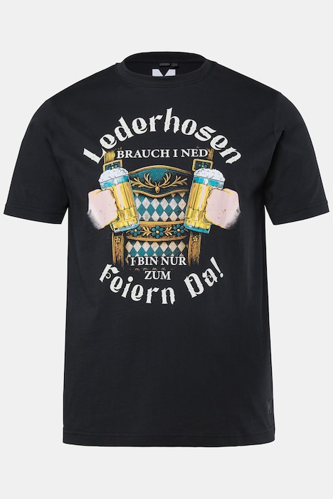 T-shirt, korte mouw, print, ronde hals, tot 8XL