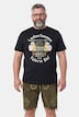 T-shirt con stampa, scollo a girocollo e mezze maniche, fino alla tg. 8XL
