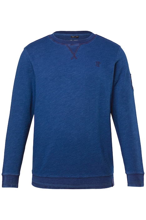 Mikina, barveno indigem, kulatý výstřih, do velikosti 8XL