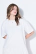 Jersey jurk, A-lijn, zoomvolant, korte mouwen
