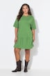 Flounce Panel Short Sleeve Jersey Dress