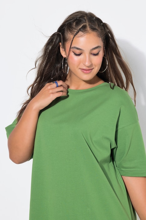 Flounce Panel Short Sleeve Jersey Dress