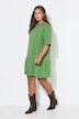 Flounce Panel Short Sleeve Jersey Dress