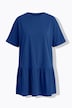 Jersey jurk, A-lijn, zoomvolant, korte mouwen
