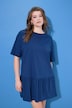 Jersey jurk, A-lijn, zoomvolant, korte mouwen