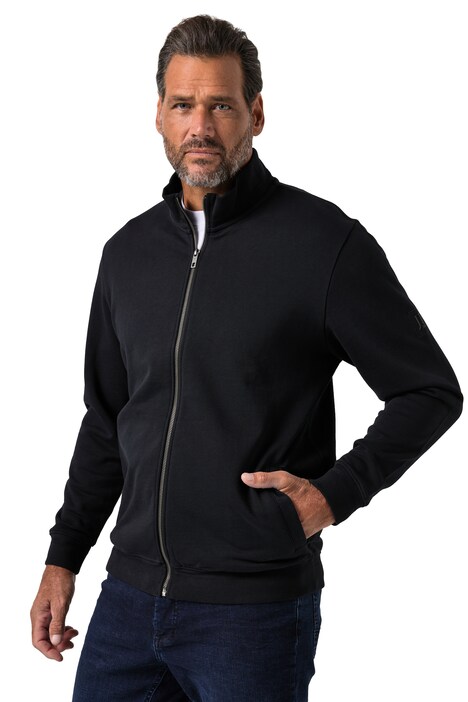 Mikina, teplákovina, stojáček, zip, do velikosti 8XL