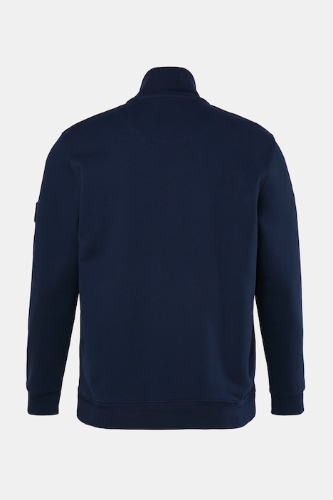 Sweatjacke, Sweat, Stehkragen, Zipper, bis 8 XL