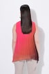 Top blouse plissé, coupe A, col V, sans manches