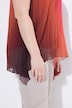 Top blouse plissé, coupe A, col V, sans manches