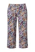7/8 Žerzejové kalhoty, zvířecí vzor, rovné nohavice, pružný pas