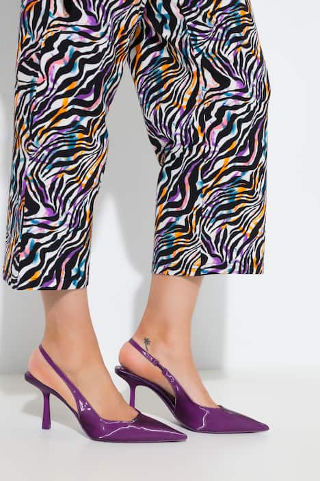 7/8-Jerseyhose, Animal-Muster, gerades Bein, Elastikbund