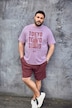 T-shirt con stampa, scollo a girocollo e mezze maniche, fino alla tg. 8XL